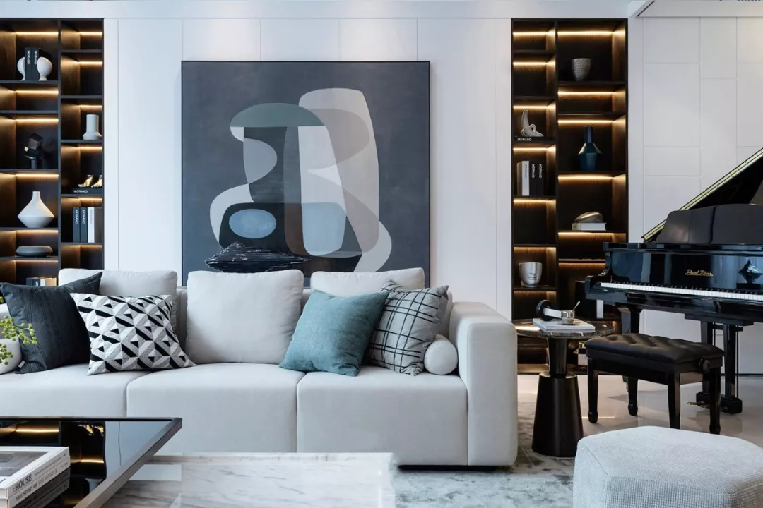 沙发是客厅的点睛之笔！地毯和靠垫这样配色也太吸睛了？