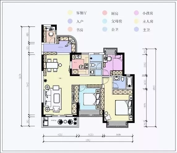 125平北欧三房,年轻大方的设计,真是越看越喜欢!