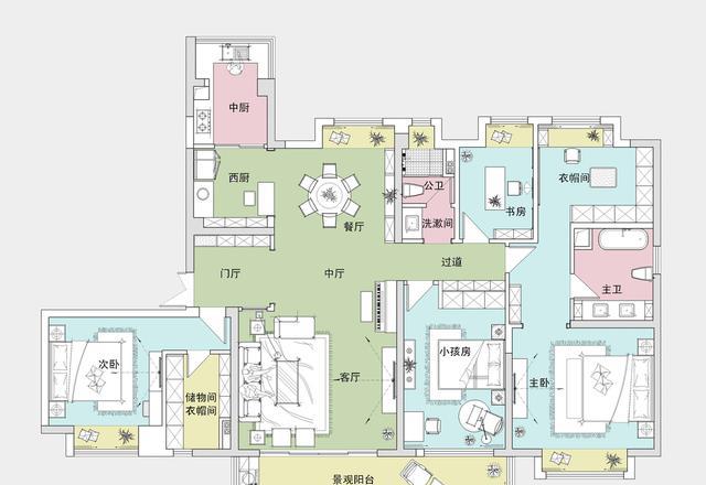 她家的港式风格让人眼前一亮，真的很奢华，走进去让人感觉很舒服