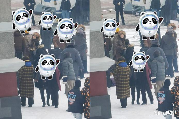 皮草|赵丽颖哈尔滨拍戏！零下温度穿皮草配雷锋帽，成男人模样快认不出