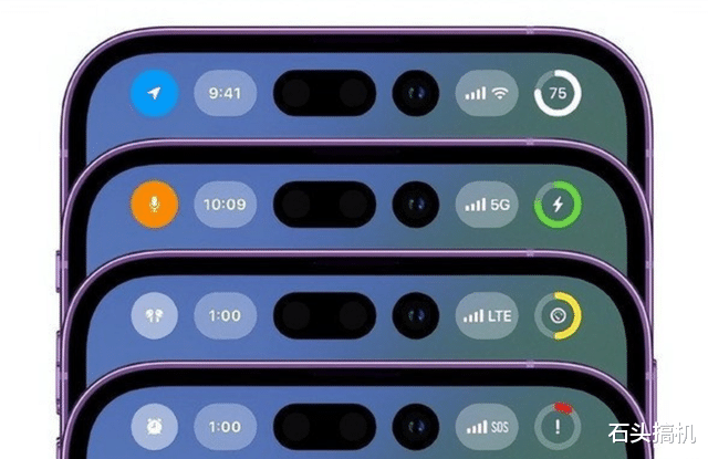 感叹号挖孔屏+环形电量图标！苹果iPhone 14 Pro的状态栏并不合适