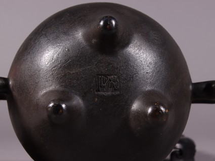 |清 松月侣款铜胎熏炉摆件