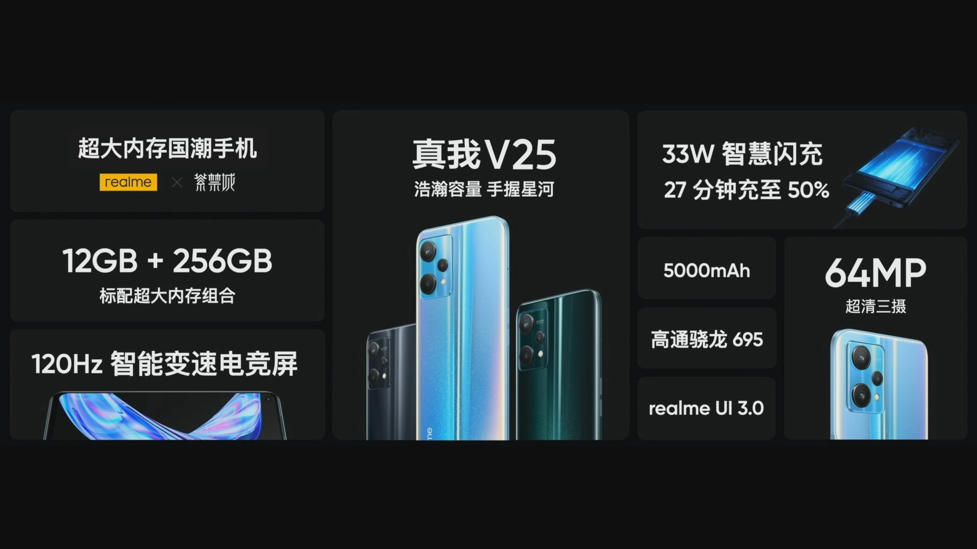 realme|又一国潮新机登场，realme真我V25：12GB内存+光致变色