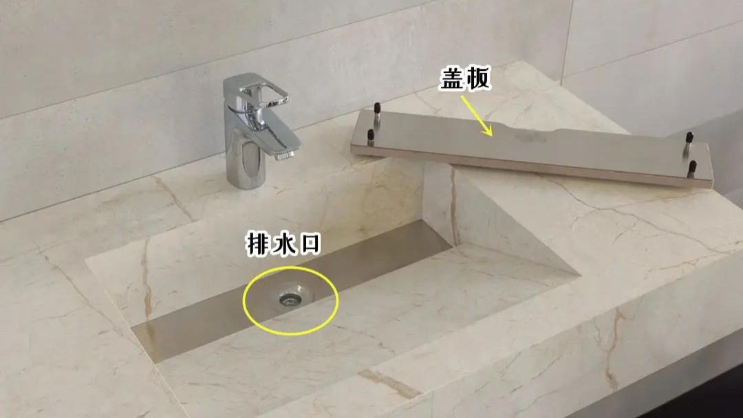 这种V字型洗漱台火了，内槽斜坡45°，排水飞快，比传统台盆还漂亮