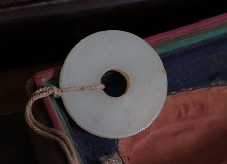 和田玉籽料|舊藏和田玉籽料“平安扣”挂件