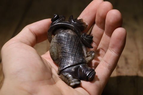 |和田玉“提油 持莲童子