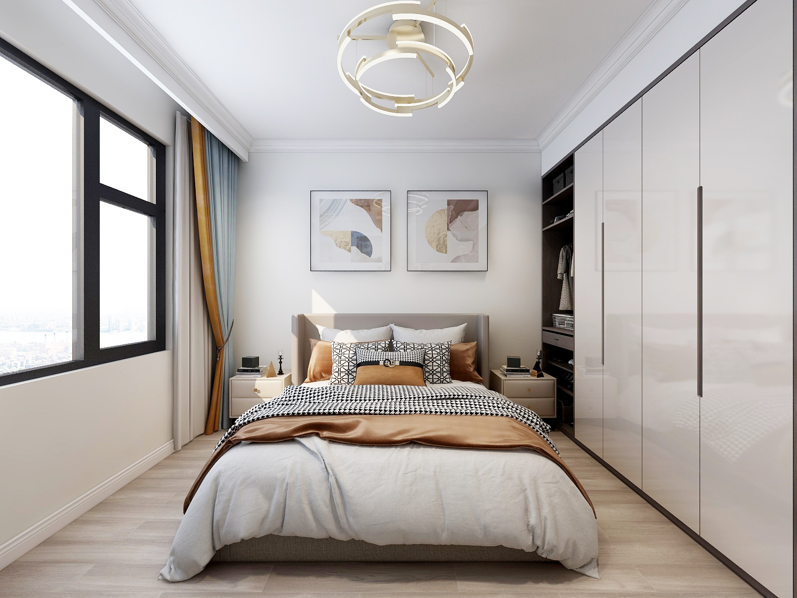 【鲁班装饰】滇池名门135m2现代简约风格 快乐即简