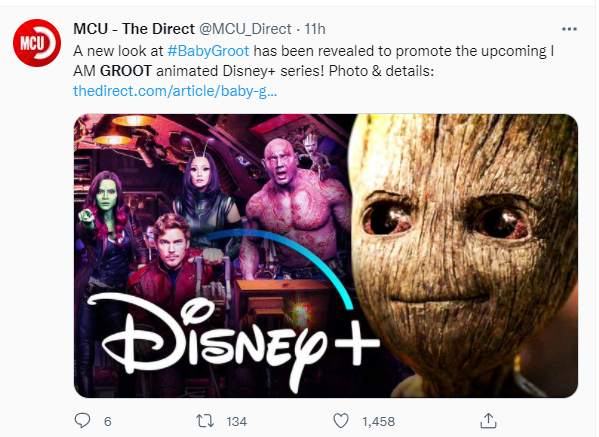 漫威|格鲁特独立剧？官方宣传图已发布，网友：全程只有一句台词？