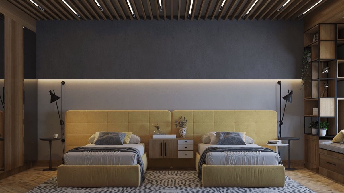 51 个黑暗卧室创意,带有提示和配件,可帮助您设计您的卧室