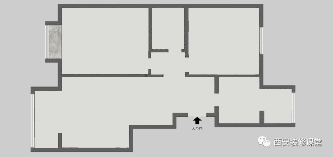 95㎡复古两室,大白墙照样美