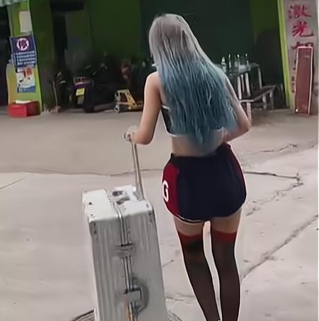 广东:女子每天提桶假装找工作,自称四处碰壁,腿上有纹身遭质疑