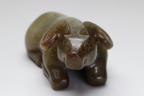 和田玉籽料|舊藏和田玉籽料“卧牛”