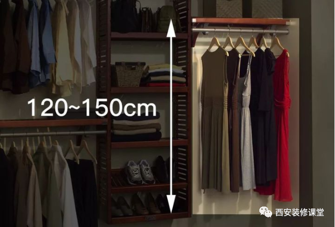 知道衣服是要挂的,衣柜格局就好做了