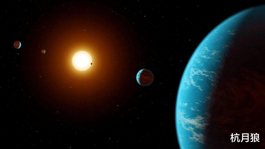 人类第一次发现存在两颗类似水星的127光年前的系外行星的行星系