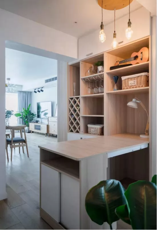 100㎡北欧风清爽宜人,自带10㎡露台做休闲区,简而美设计真大气