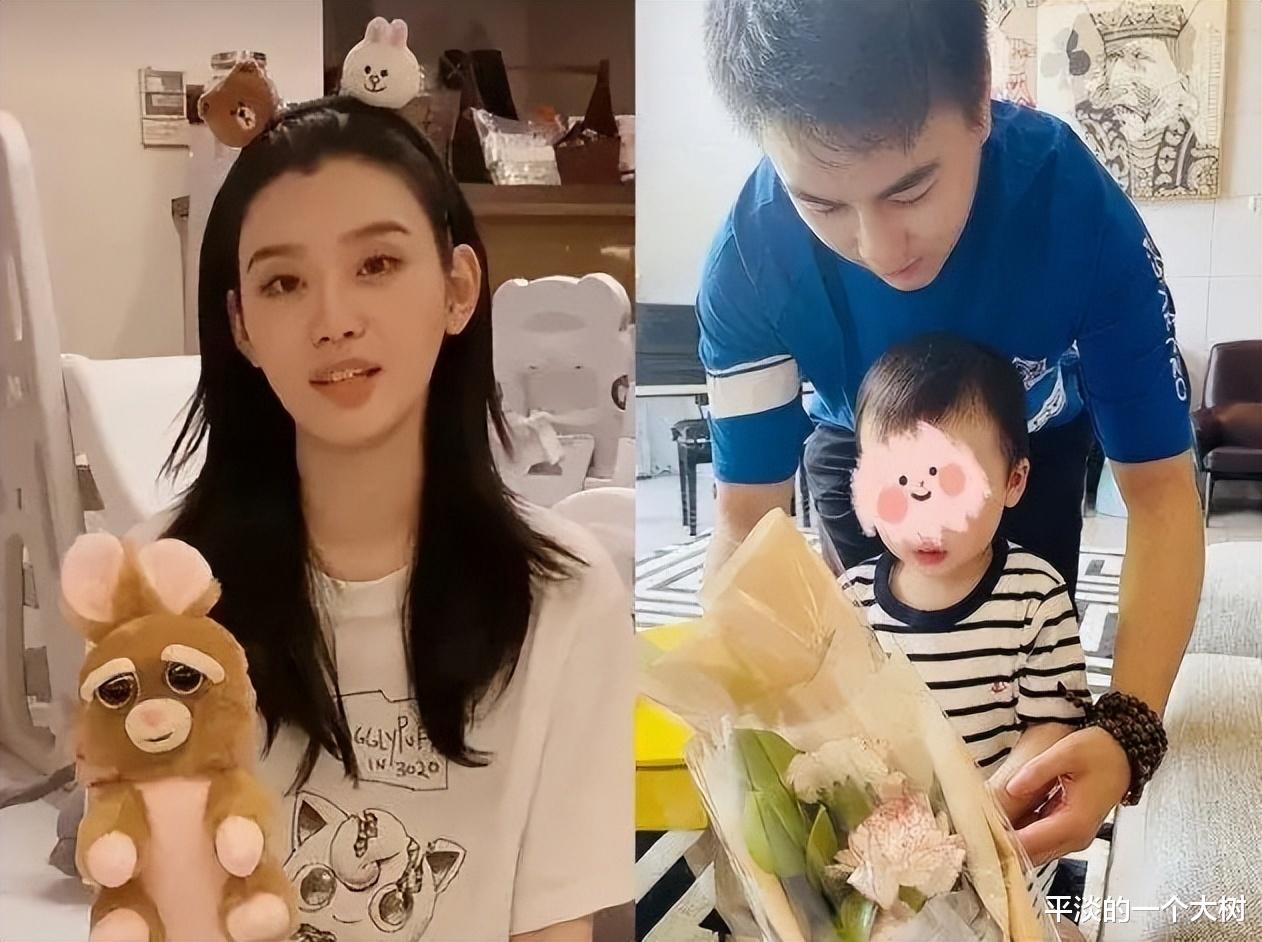奚梦瑶|奚梦瑶何猷君带3岁儿子外出游玩，一家三口同框画面温馨
