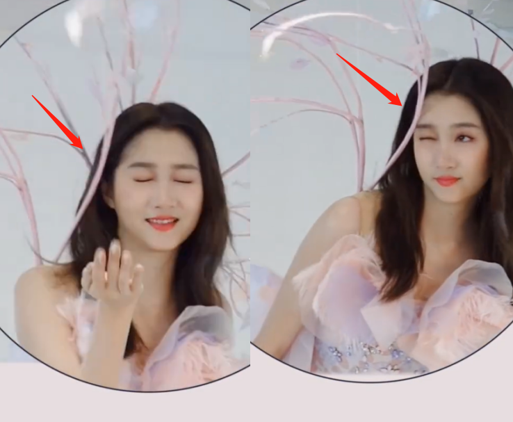 关晓彤|关晓彤春晚造型太性感！穿短裙露一截白净腿，身体涂亮粉皮肤闪光