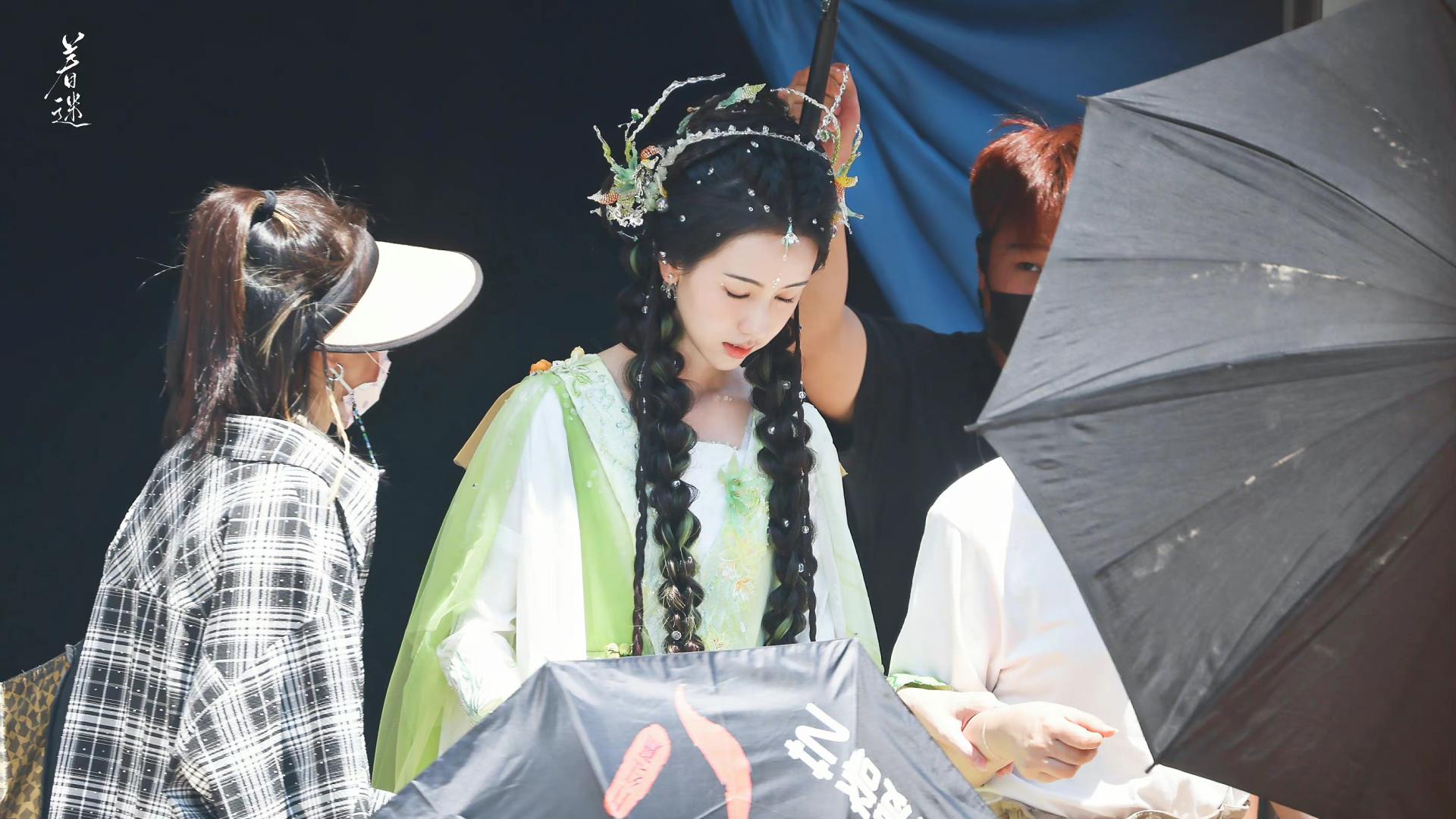 陈都灵|漂亮！陈都灵《狐妖小红娘》绿衣路透，灵动清新，第一眼就被惊艳了