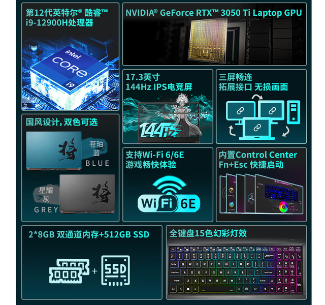 |或低价不足5000元，或用上i9-12900H，多款17.3英寸笔记本推荐