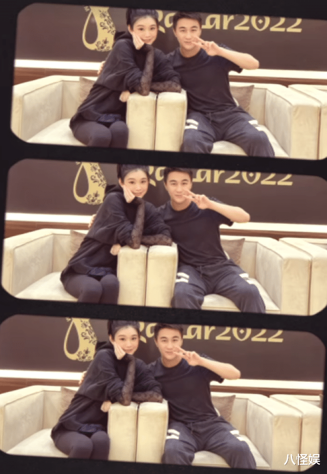 奚梦瑶|何猷君夫妇现身世界杯决赛，奚梦瑶与小姑子贴头吃雪糕，像亲姐妹