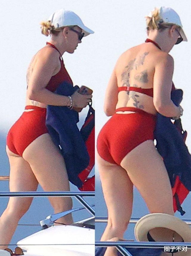 斯嘉丽|37岁“寡姐”斯嘉丽：后背肉乎乎，和第三任丈夫结婚两年，很恩爱