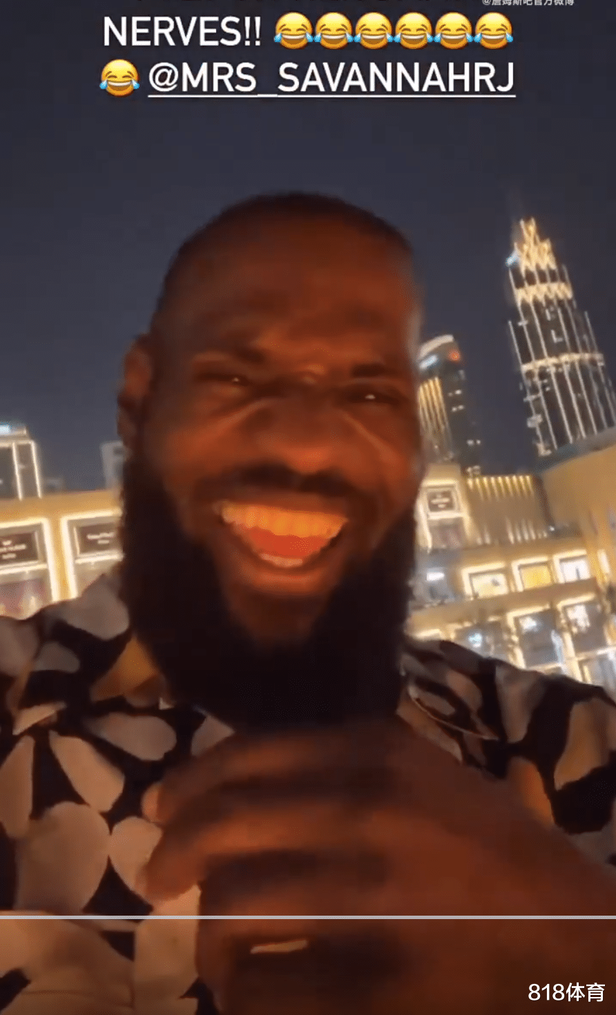 迪拜|有钱任性! 詹皇迪拜度假土豪迪拜塔设宴款待, 私人野生动物园喂大象
