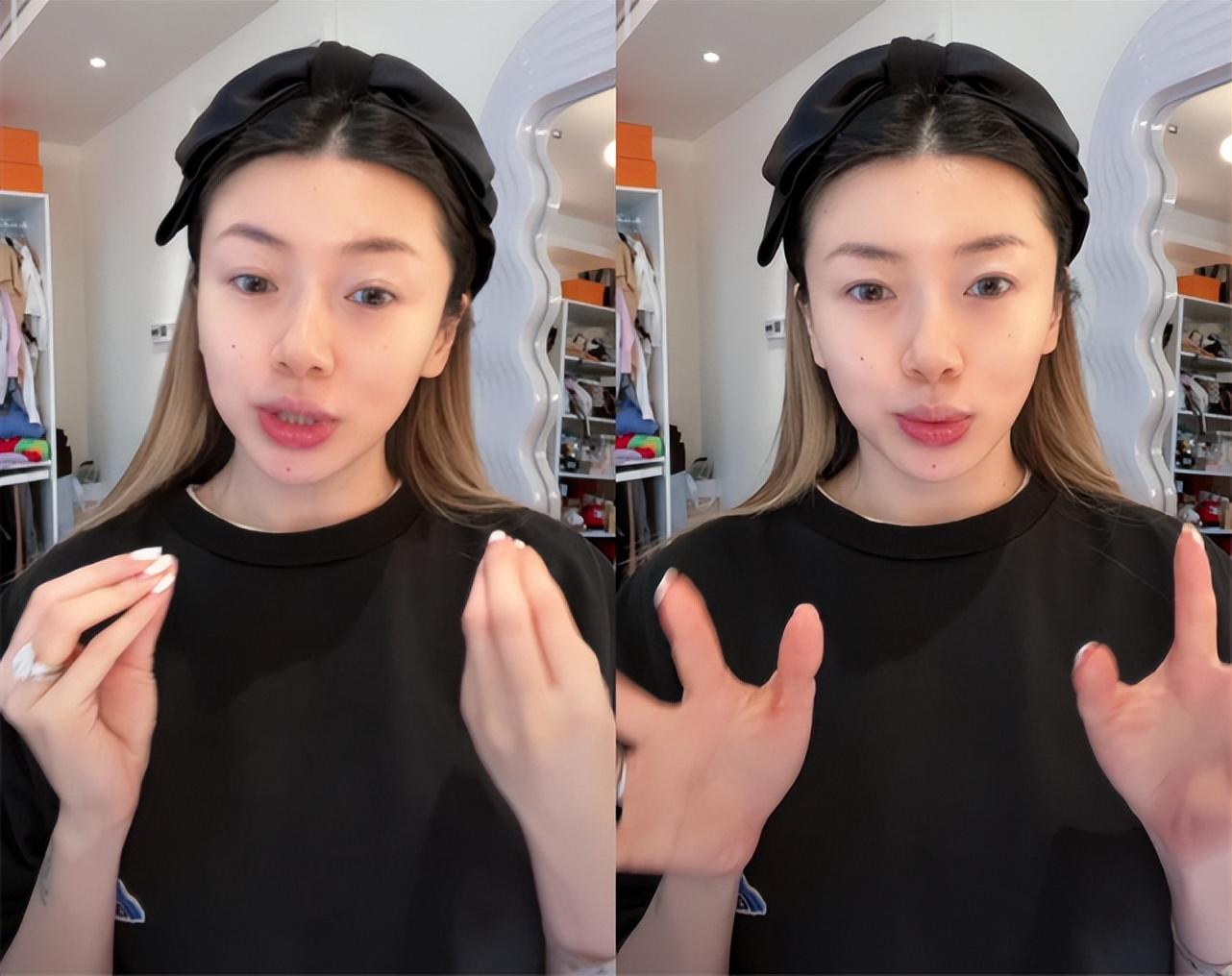 程晓玥|郑恺前任程晓玥挺孕肚直播,全素颜出镜颜值耐打,脸圆一圈孕味足