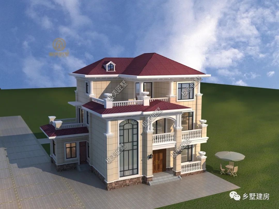 农村三层欧式小洋楼，厨房外置偏房内，喜欢就别错过