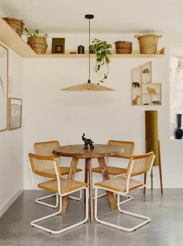 年轻女主第一次装修的家,34㎡,定制胶合板家具,看起来优雅可爱