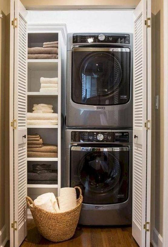 别把阳台洗衣区露外面了，越来越多人加了这扇门，比谷仓门好太多