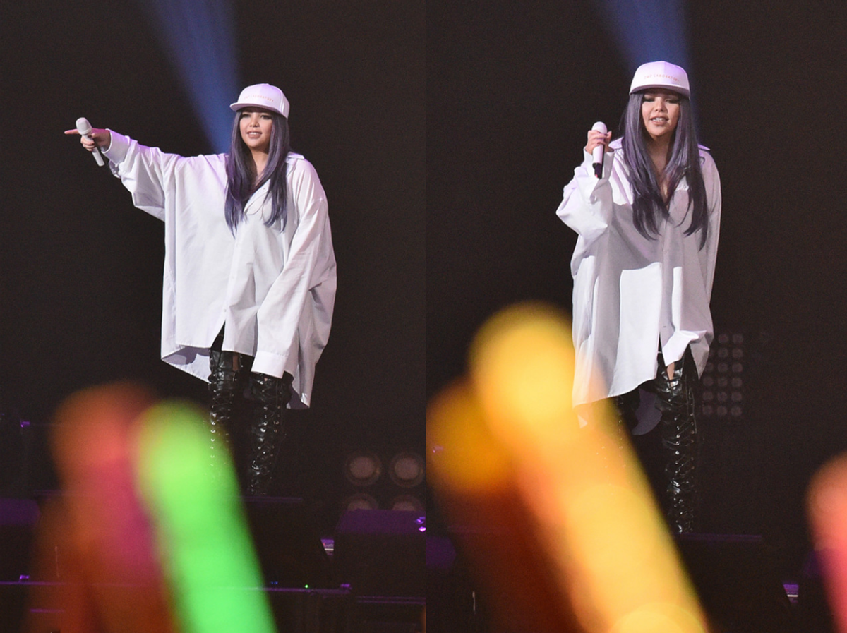 服饰|张惠妹穿着真“个性”，宽松衬衫打造下衣失踪，遮身材还挺新潮