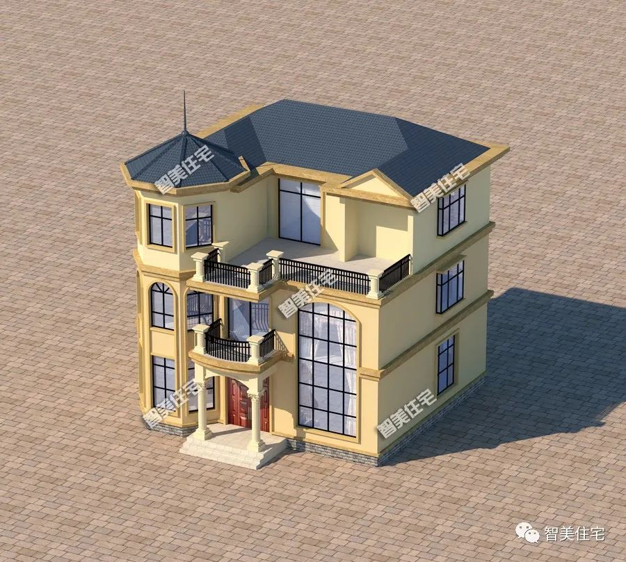 这栋简欧别墅颜值高,室内采光超级好,客厅挑空设计非常大气