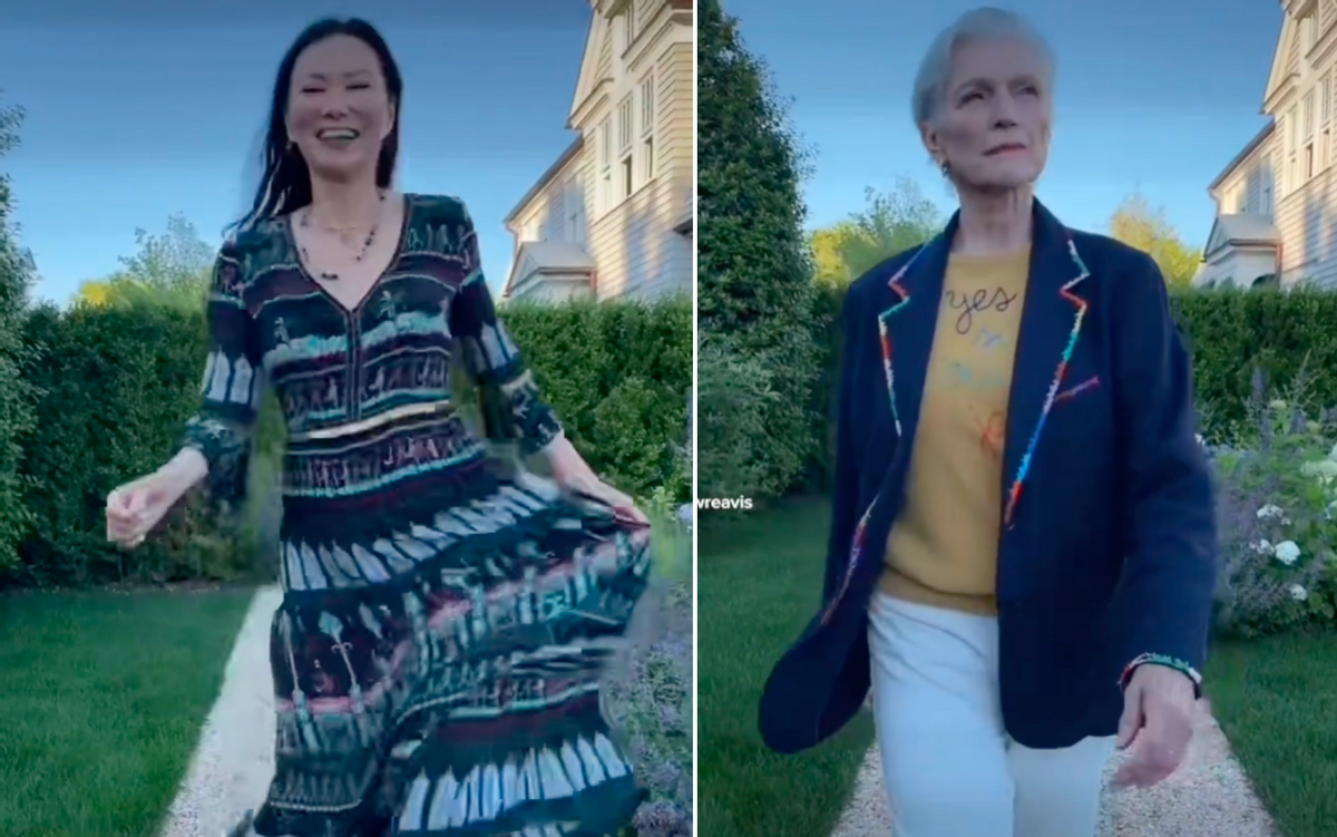 邓文迪|富婆邓文迪国外聚餐被偷拍!穿无袖衫手臂粗壮,驼背塌肩气质全无