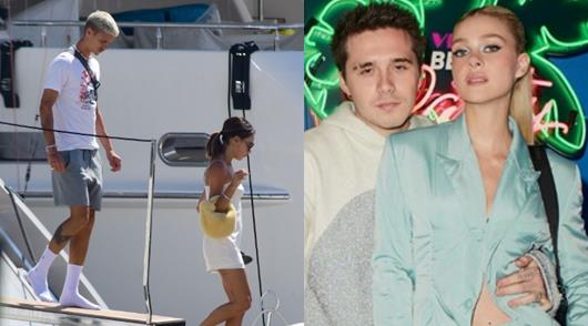 维多利亚·贝克汉姆|小贝一家又出海度假,贝嫂秀身材!长子夫妇仍缺席,婆媳不见面