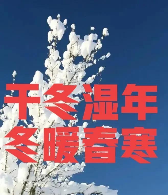 老话说：“干冬湿年，冬暖春寒”，什么意思？看看谚语有什么预兆