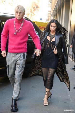 机关枪|美国歌手梅根和机关枪凯利“歃血订婚”之后，又现身米兰秀恩爱