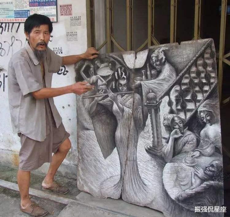 江西|江西拾荒老人专注绘画40年,妻子绝望携子离开,专家:画得一般