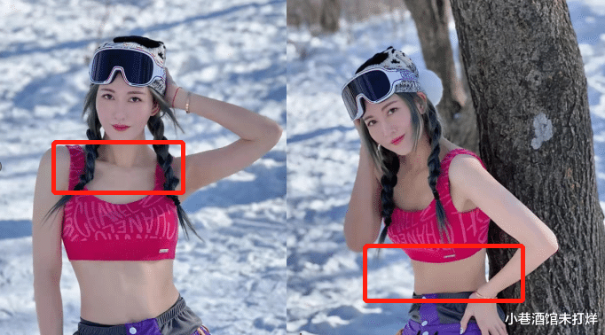 李彩桦|38岁李彩桦雪地穿内衣秀身材！小腹肌肉凸出明显，脸部发红不怕冷