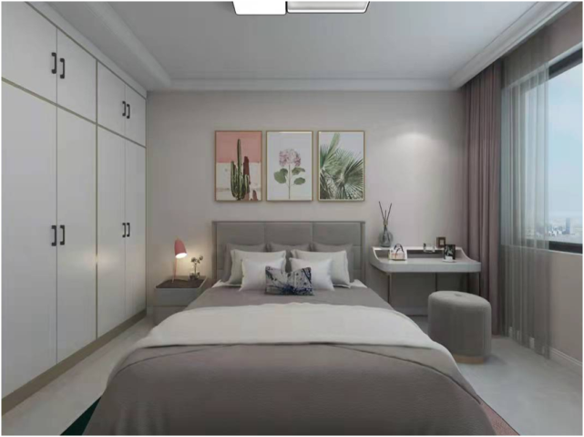 130㎡原木北欧风，文化砖作背景墙装饰，清新又时尚