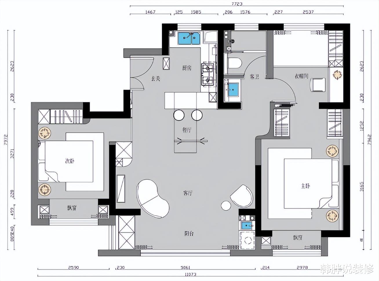 她家是一套90㎡的新房,因太会布置而走红,不豪华却很舒适