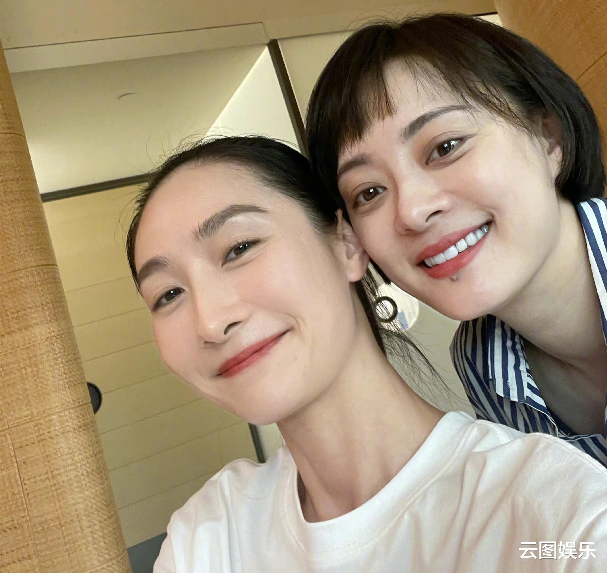 孙俪|孙俪40岁生日，“安陵容”陶昕然晒照为其庆祝，贴脸合影关系好