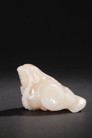 和田玉籽料|旧藏-和田玉籽料瑞鸟雕件