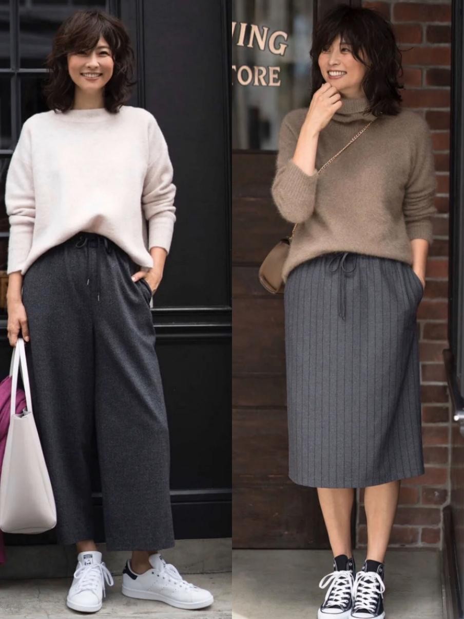 穿衣搭配|49岁的年纪，30岁的打扮，这位日本博主的衣品太讲究了，让人服气