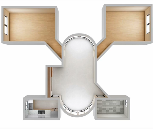 青蛙户型大改造，看看这个设计思路怎么样！