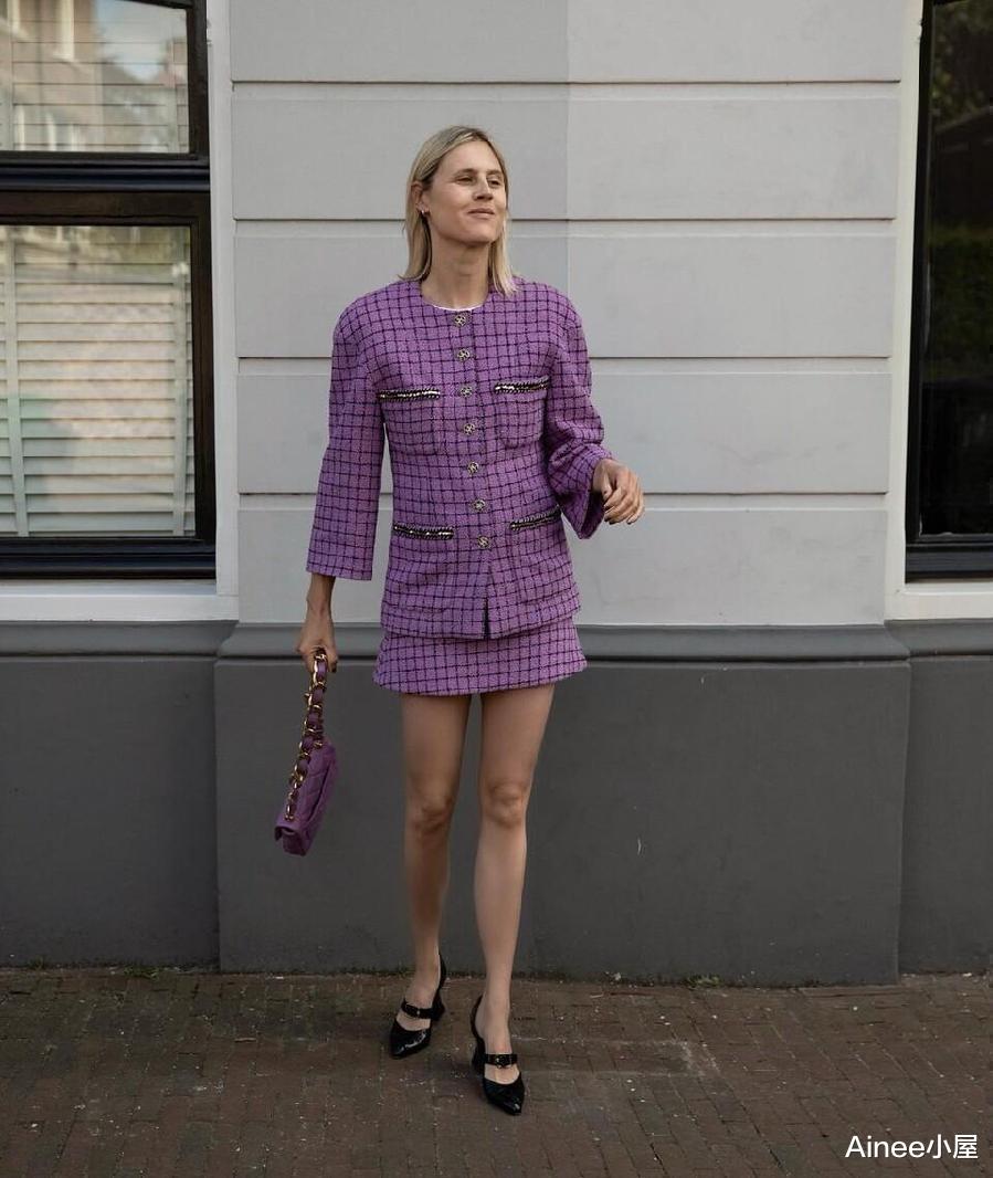 彩色格纹真是太耐看了，吸睛不说还减龄，今年夏天可别错过