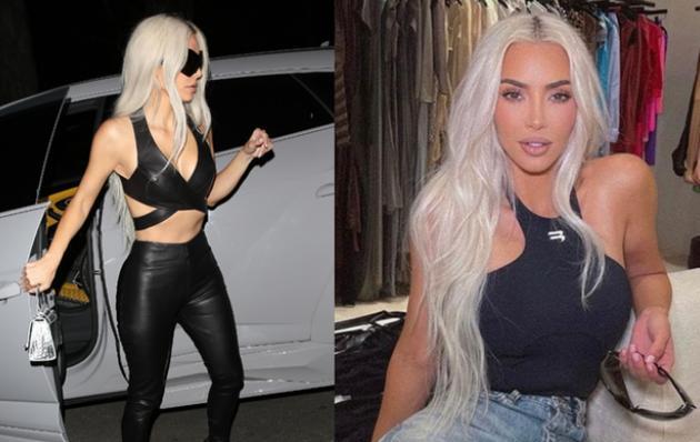 金·卡戴珊|金卡戴珊拍复古泳装照，极致臀腰比！新时代女皇，太有魅力了