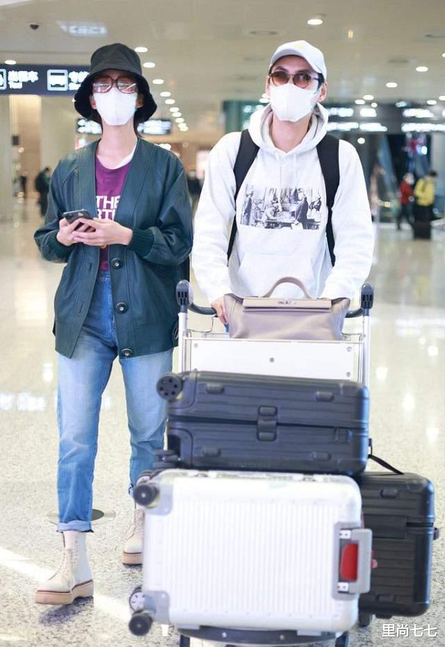 袁弘|张歆艺瘦大了，骨感过头锁骨突兀，袁弘打扮姨味她却越来越man