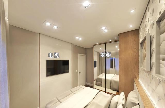 卧室布局灵机一动:衣柜挪床尾,书桌放床侧边,收纳只多不少!