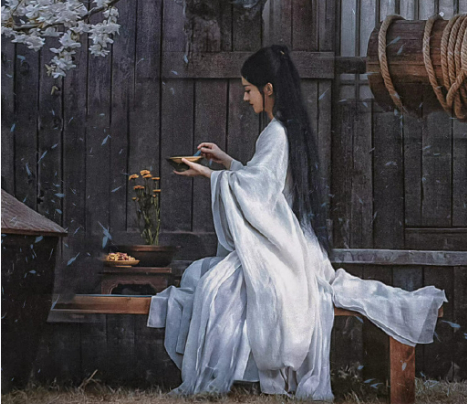 赵丽颖|赵丽颖《与凤行》花絮照曝光！白衣披发尽显温柔，男主侧颜精致！