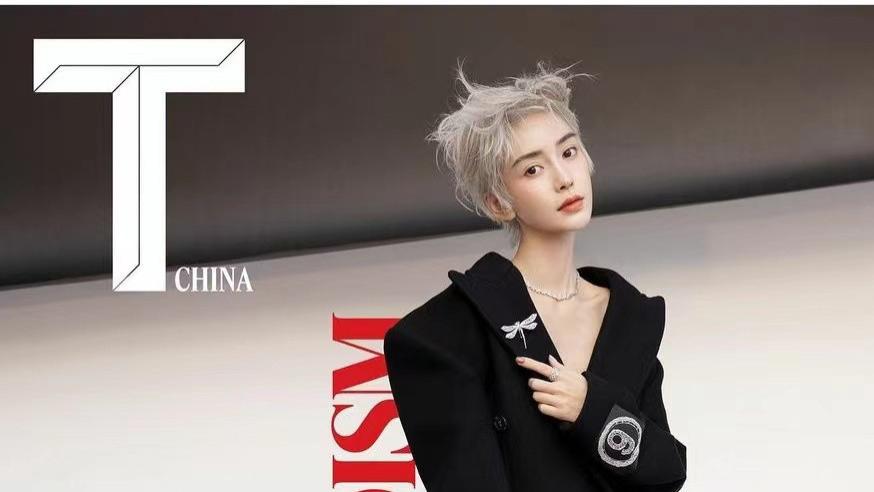 小姐姐|Angelababy不理吸烟照外流 晒银白激短发美照